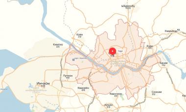Карта Сеула со спутника — улицы и дома онлайн